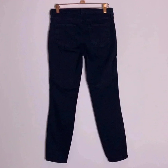 L'Agence Margot Tuxedo Stripe High Rise Skinny Jeans Black Silver Size 26 - Picture 8 of 8